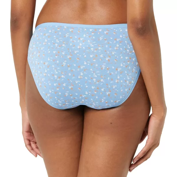 Amazon Essentials Womens Cotton High Leg Brief Underwear Available in Plus Size Multipacks10 MulticolorDitsy FloralDotsFloral