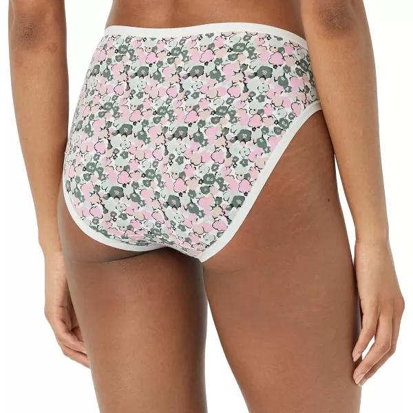 Amazon Essentials Womens Cotton High Leg Brief Underwear Available in Plus Size Multipacks10 MulticolorDotsFloralPlaid