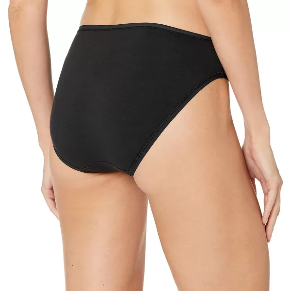 Amazon Essentials Womens Cotton High Leg Brief Underwear Available in Plus Size Multipacks6 Black