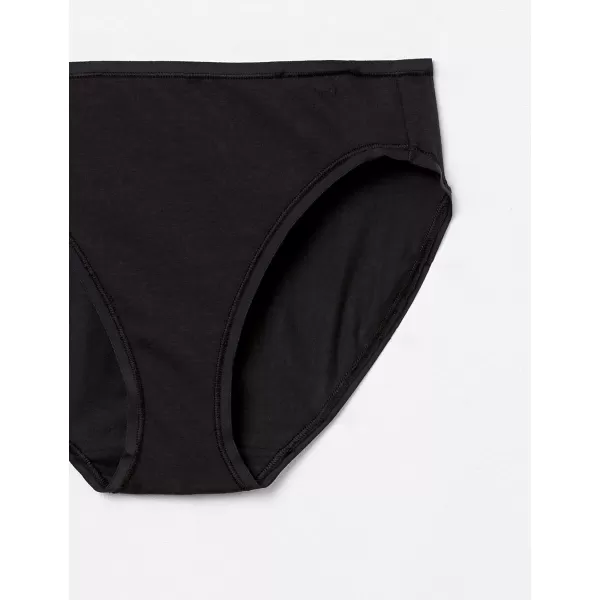 Amazon Essentials Womens Cotton High Leg Brief Underwear Available in Plus Size Multipacks6 Black