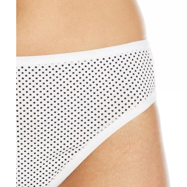 Amazon Essentials Womens Cotton High Leg Brief Underwear Available in Plus Size Multipacks6 Dots and StripesFlowers