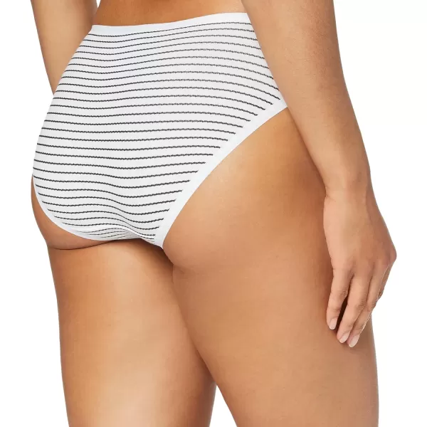 Amazon Essentials Womens Cotton High Leg Brief Underwear Available in Plus Size Multipacks6 MulticolorHeatherStripe