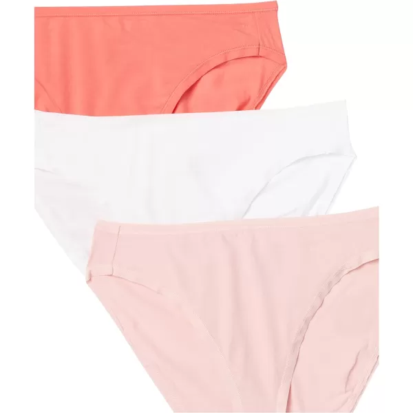 Amazon Essentials Womens Cotton High Leg Brief Underwear Available in Plus Size Multipacks6 Pretty Color Pops