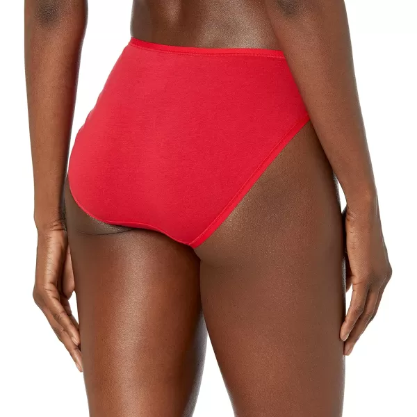 Amazon Essentials Womens Cotton High Leg Brief Underwear Available in Plus Size Multipacks6 Valentines