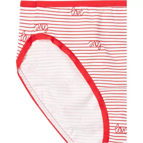 Amazon Essentials Womens Cotton High Leg Brief Underwear Available in Plus Size Multipacks6 Valentines