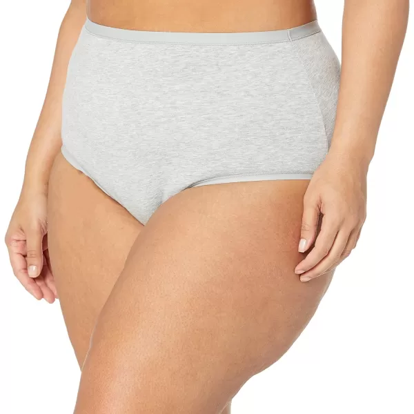 Amazon Essentials Womens Cotton High Waisted Underwear Available in Plus Size Pack of 6Neutral