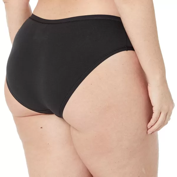 Amazon Essentials Womens Cotton Hipster Underwear Available in Plus Size Pack of 6Black