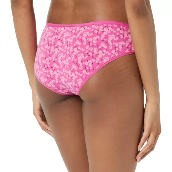 Amazon Essentials Womens Cotton Hipster Underwear Available in Plus Size Pack of 6Floral Dots