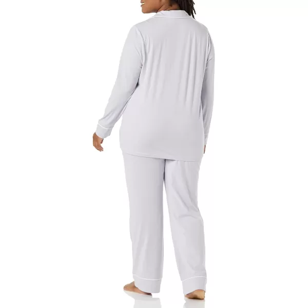Amazon Essentials Womens Cotton Modal LongSleeve Shirt and FullLength Bottom Pajama Set Available in Plus SizeLilac