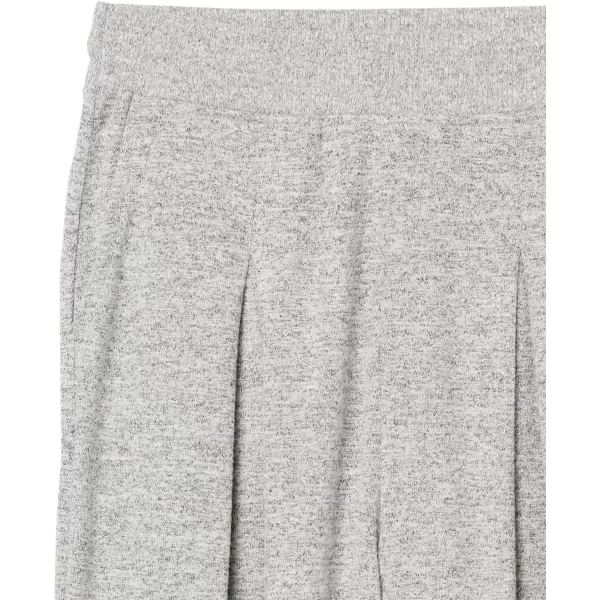 Amazon Essentials Womens Cozy Knit Oversized Pleated WideLeg Pant Previously Daily RitualGrey Heather