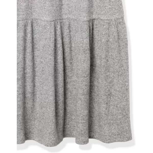 Amazon Essentials Womens Cozy Knit Rib Sleeveless Tiered Maxi Dress Previously Daily RitualGrey Heather