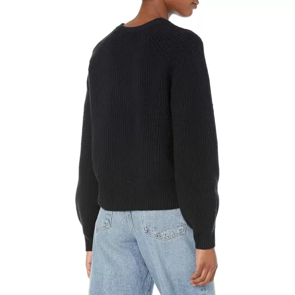 Amazon Essentials Womens Crew Neck Rib SweaterBlack