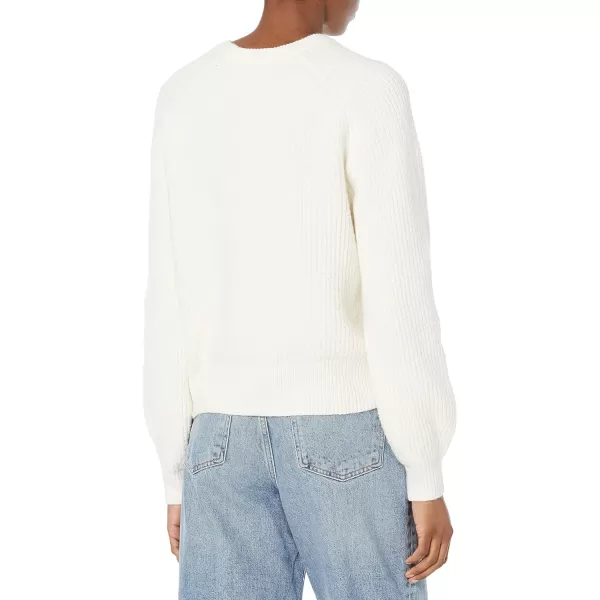 Amazon Essentials Womens Crew Neck Rib SweaterEggshell White