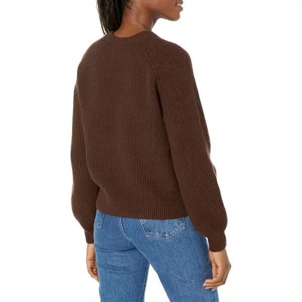 Amazon Essentials Womens Crew Neck Rib SweaterEspresso