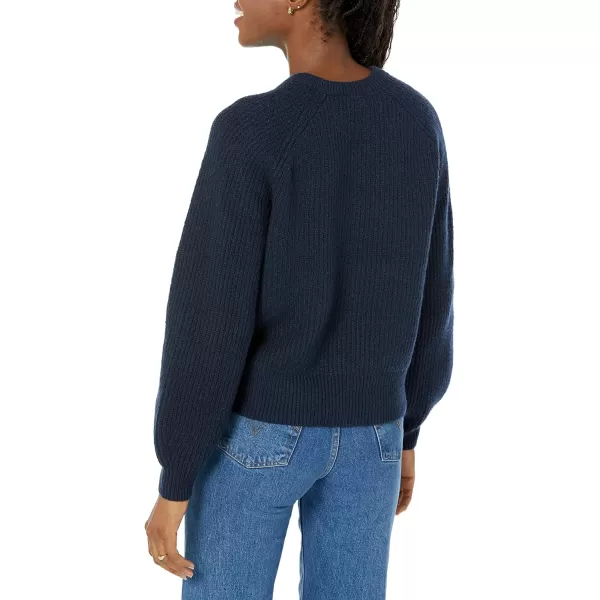 Amazon Essentials Womens Crew Neck Rib SweaterNavy