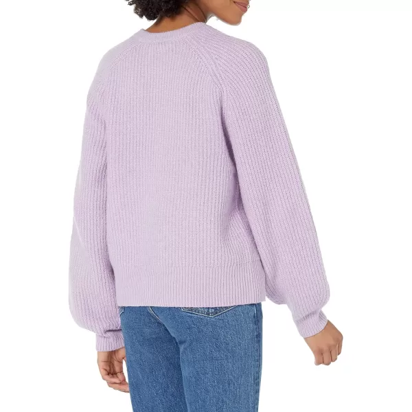 Amazon Essentials Womens Crew Neck Rib SweaterPastel Lilac