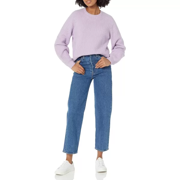 Amazon Essentials Womens Crew Neck Rib SweaterPastel Lilac