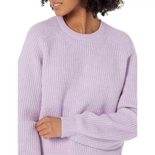 Amazon Essentials Womens Crew Neck Rib SweaterPastel Lilac