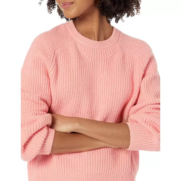 Amazon Essentials Womens Crew Neck Rib SweaterPeach