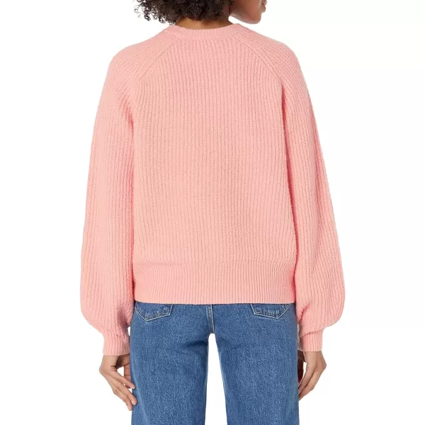 Amazon Essentials Womens Crew Neck Rib SweaterPeach