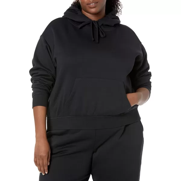 Amazon Essentials Womens Crop Hoodie Sweatshirt Available in Plus SizeBlack