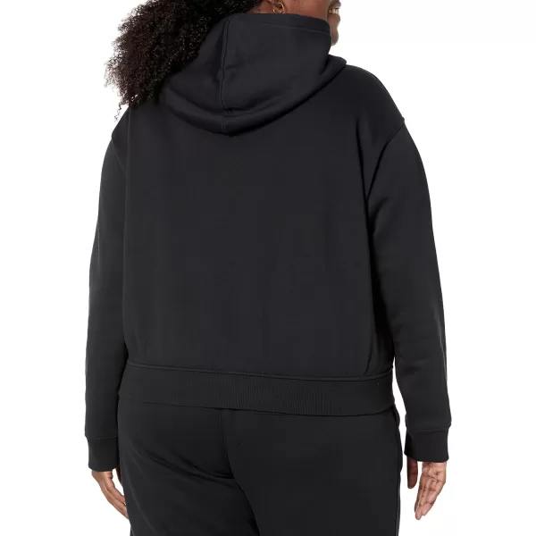 Amazon Essentials Womens Crop Hoodie Sweatshirt Available in Plus SizeBlack