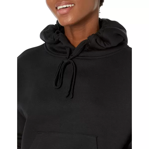 Amazon Essentials Womens Crop Hoodie Sweatshirt Available in Plus SizeBlack