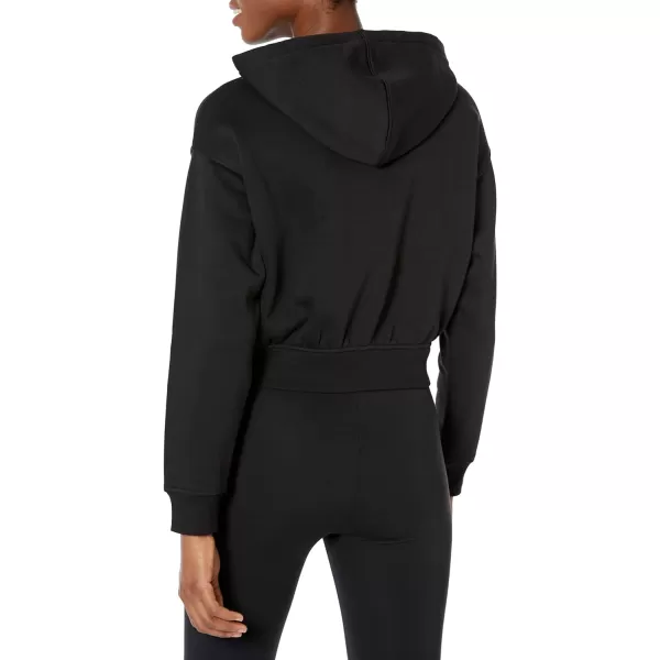 Amazon Essentials Womens Crop Hoodie Sweatshirt Available in Plus SizeBlack