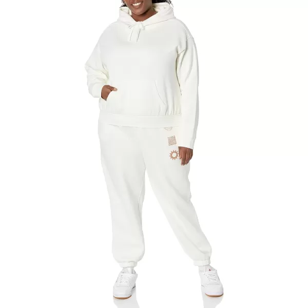 Amazon Essentials Womens Crop Hoodie Sweatshirt Available in Plus SizeEggshell White