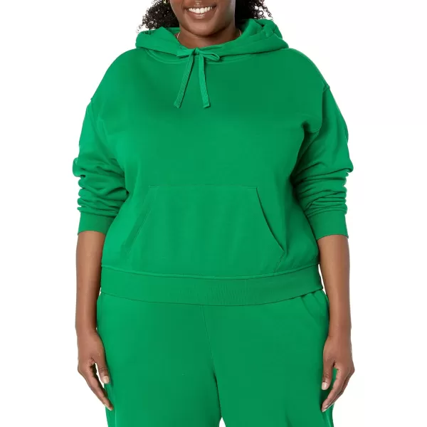 Amazon Essentials Womens Crop Hoodie Sweatshirt Available in Plus SizeGreen