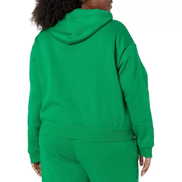 Amazon Essentials Womens Crop Hoodie Sweatshirt Available in Plus SizeGreen