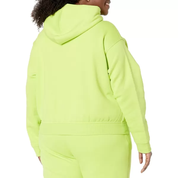 Amazon Essentials Womens Crop Hoodie Sweatshirt Available in Plus SizeLime Green