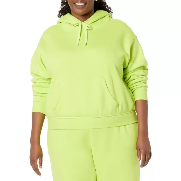 Amazon Essentials Womens Crop Hoodie Sweatshirt Available in Plus SizeLime Green