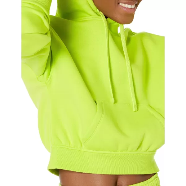 Amazon Essentials Womens Crop Hoodie Sweatshirt Available in Plus SizeLime Green