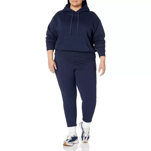 Amazon Essentials Womens Crop Hoodie Sweatshirt Available in Plus SizeNavy