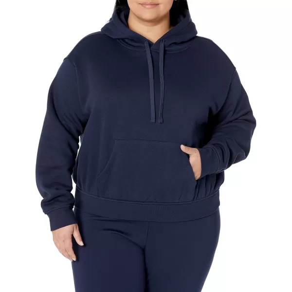 Amazon Essentials Womens Crop Hoodie Sweatshirt Available in Plus SizeNavy