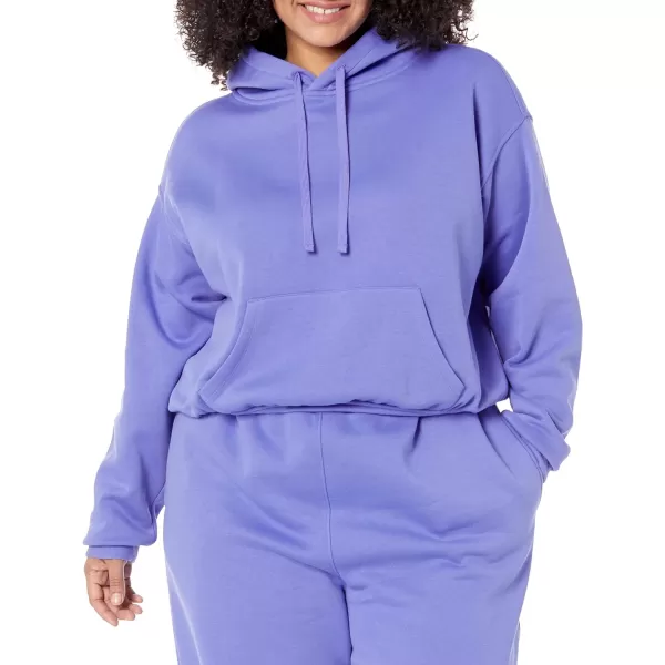 Amazon Essentials Womens Crop Hoodie Sweatshirt Available in Plus SizePurple Blue