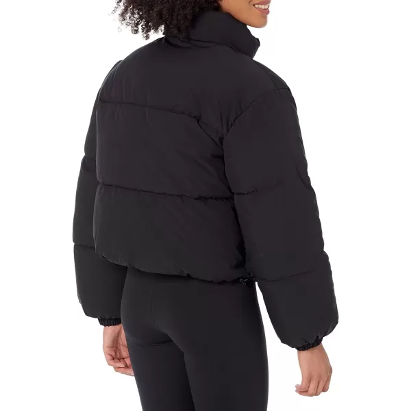 Amazon Essentials Womens Crop Puffer Jacket Available in Plus SizeBlack