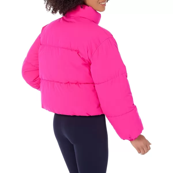 Amazon Essentials Womens Crop Puffer Jacket Available in Plus SizeNeon Pink