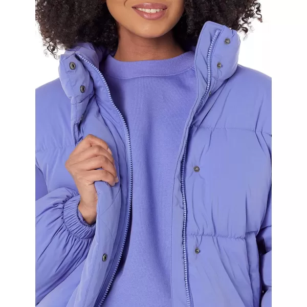 Amazon Essentials Womens Crop Puffer Jacket Available in Plus SizePurple Blue