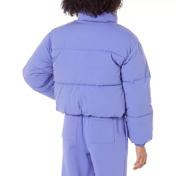 Amazon Essentials Womens Crop Puffer Jacket Available in Plus SizePurple Blue