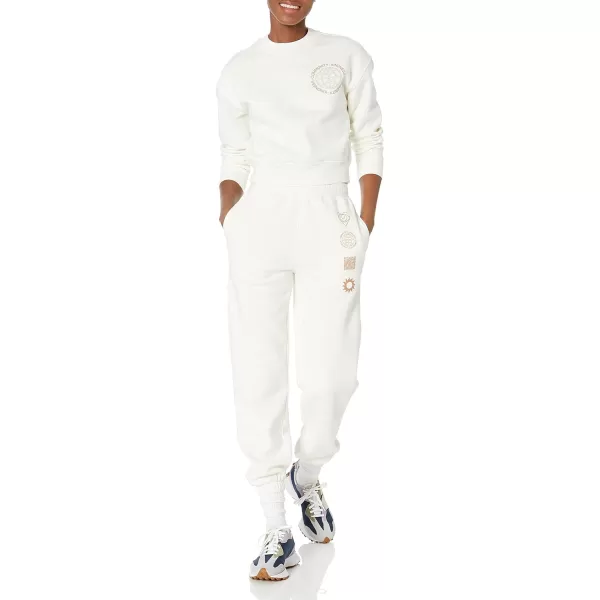 Amazon Essentials Womens Cropped Drop Shoulder Sweatshirt Available in Plus SizeEggshell White