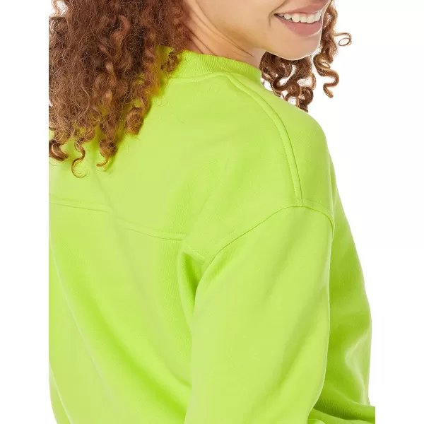 Amazon Essentials Womens Cropped Drop Shoulder Sweatshirt Available in Plus SizeLime Green