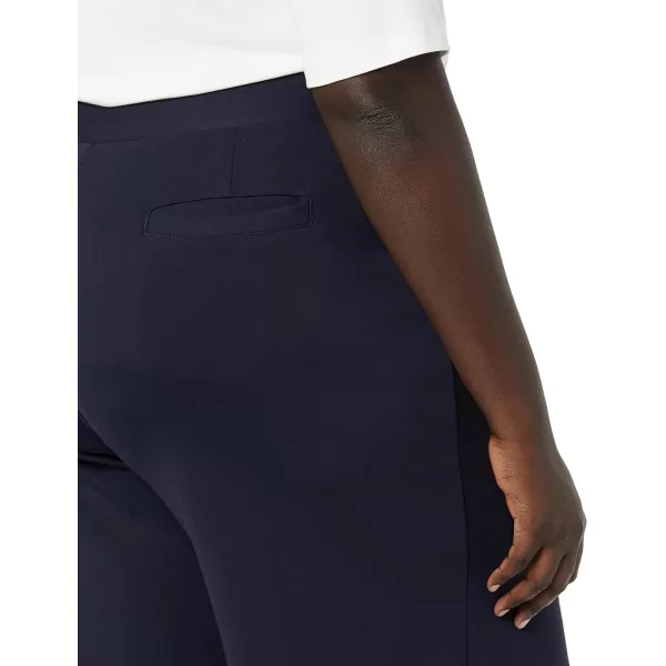 Amazon Essentials Womens Cropped Wide Leg PullOn PantsNavy