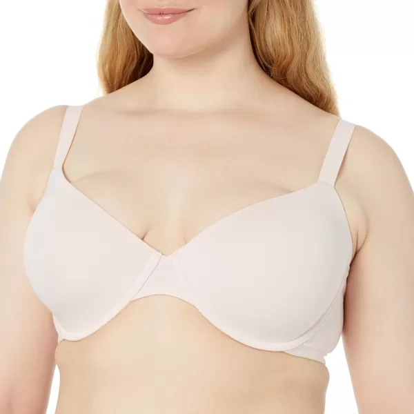 Amazon Essentials Womens Demi Cup Cotton Bra Pack of 2Grey HeatherPearl