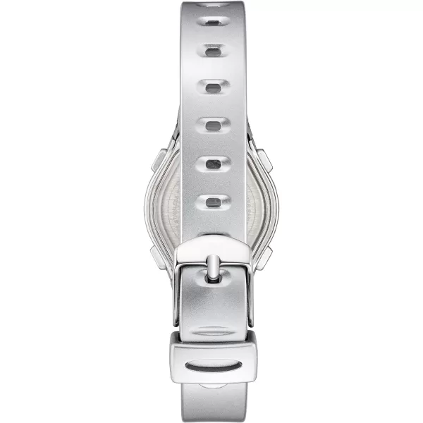 Amazon Essentials Womens Digital Chronograph Resin Strap WatchSilver