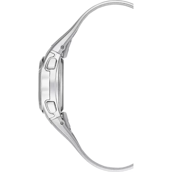 Amazon Essentials Womens Digital Chronograph Resin Strap WatchSilver