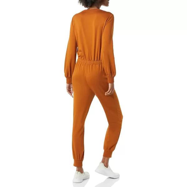 Amazon Essentials Womens Fashion Studio Terry JumpsuitCaramel