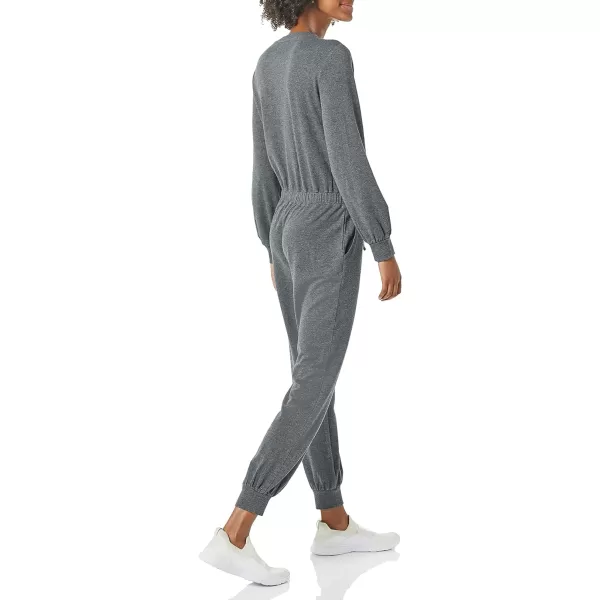 Amazon Essentials Womens Fashion Studio Terry JumpsuitCharcoal Heather