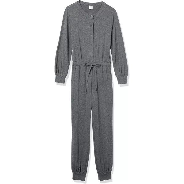 Amazon Essentials Womens Fashion Studio Terry JumpsuitCharcoal Heather